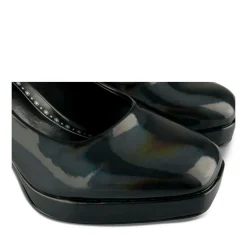 Escarpins Plateforme NOIR Femme Motif Uni A Enfiler