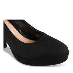 Escarpins Plateforme NOIR Femme Motif Uni A Enfiler