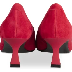 Escarpins ROUGE Femme CUIR Motif Uni A Enfiler