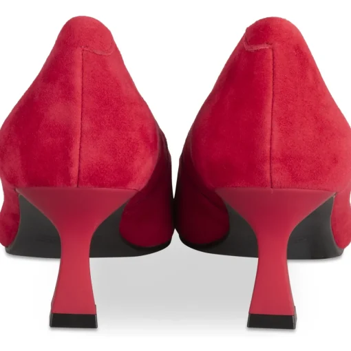 Escarpins ROUGE Femme CUIR Motif Uni A Enfiler