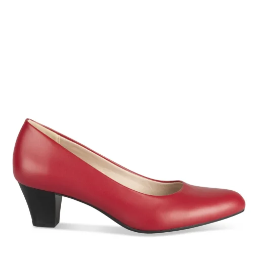 Escarpins ROUGE Femme Motif Uni A Enfiler