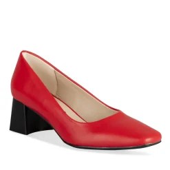 Escarpins ROUGE Femme Motif Uni A Enfiler