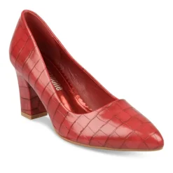 Escarpins ROUGE Femme Motif Uni