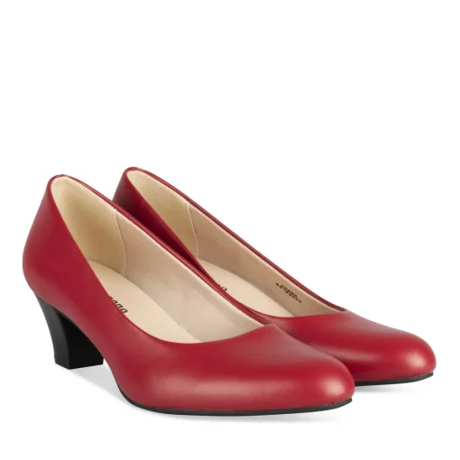 Escarpins ROUGE Femme Motif Uni A Enfiler