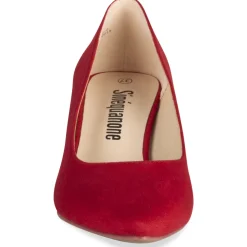 Escarpins ROUGE Femme Motif Uni A Enfiler