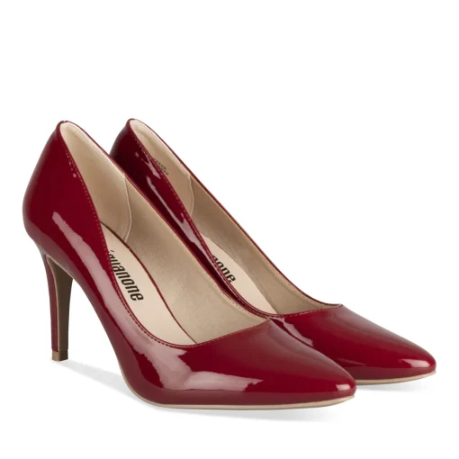 Escarpins ROUGE Femme Motif Vernis A Enfiler