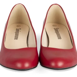Escarpins ROUGE Femme Motif Uni A Enfiler