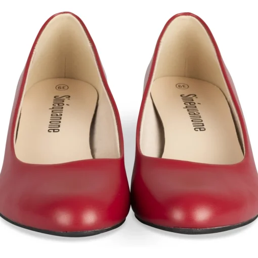 Escarpins ROUGE Femme Motif Uni A Enfiler
