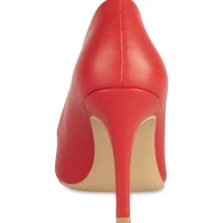 Escarpins ROUGE Femme Motif Uni A Enfiler
