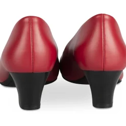 Escarpins ROUGE Femme Motif Uni A Enfiler