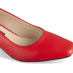 Escarpins ROUGE Femme Motif Uni A Enfiler