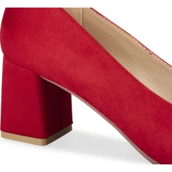 Escarpins ROUGE Femme Motif Uni A Enfiler