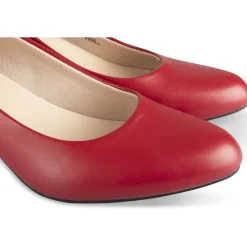 Escarpins ROUGE Femme Motif Uni A Enfiler