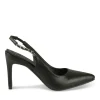 Escarpins Slingback NOIR Femme Motif Uni Elastique