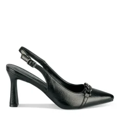 Escarpins Slingback NOIR Femme Motif Uni Boucle