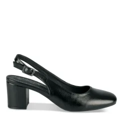 Escarpins Slingback NOIR Femme Motif Uni Boucle