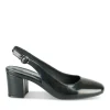 Escarpins Slingback NOIR Femme Motif Uni Boucle