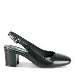 Escarpins Slingback NOIR Femme Motif Uni Boucle