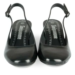 Escarpins Slingback NOIR Femme Motif Uni Boucle