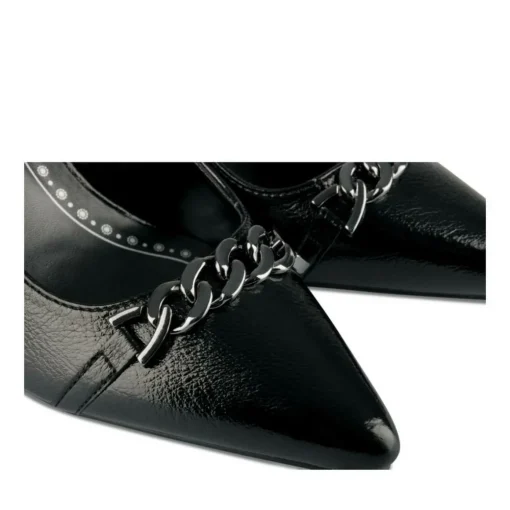 Escarpins Slingback NOIR Femme Motif Uni Boucle