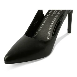 Escarpins Slingback NOIR Femme Motif Uni Elastique