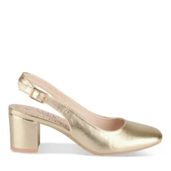 Escarpins Slingback OR Femme Motif Uni Boucle