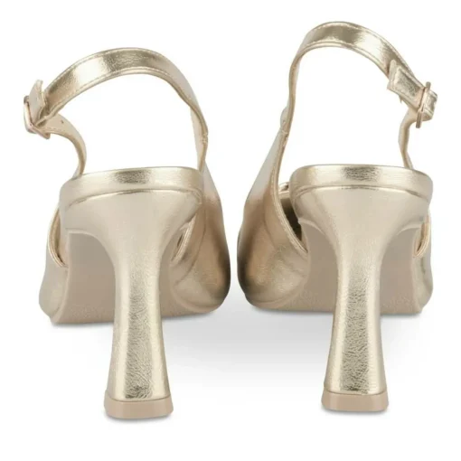 Escarpins Slingback OR Femme Motif Uni Boucle