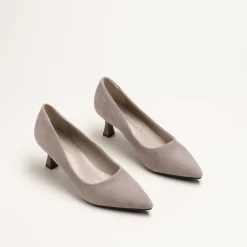 Escarpins TAUPE Femme CUIR Motif Uni A Enfiler