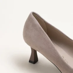 Escarpins TAUPE Femme CUIR Motif Uni A Enfiler