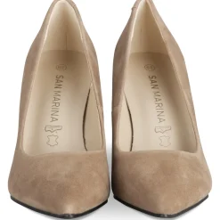 Escarpins TAUPE Femme CUIR Motif Uni A Enfiler