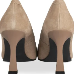 Escarpins TAUPE Femme CUIR Motif Uni A Enfiler