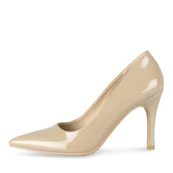 Escarpins TAUPE Femme Motif Vernis A Enfiler