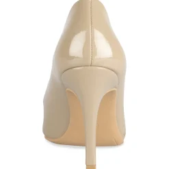 Escarpins TAUPE Femme Motif Vernis A Enfiler
