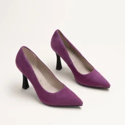 Escarpins VIOLET Femme CUIR Motif Uni A Enfiler