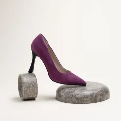Escarpins VIOLET Femme CUIR Motif Uni A Enfiler