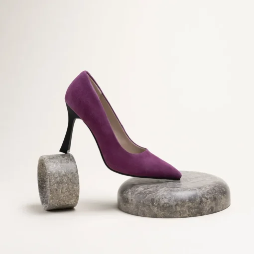 Escarpins VIOLET Femme CUIR Motif Uni A Enfiler