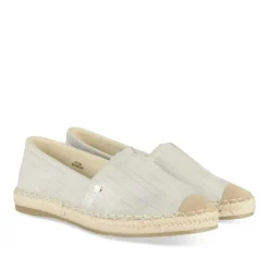 Espadrilles ARGENT Femme Motif Uni A Enfiler