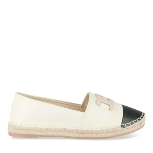 Espadrilles BEIGE Femme Motif Uni A Enfiler