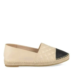 Espadrilles BEIGE Femme Motif Uni A Enfiler