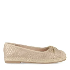 Espadrilles BEIGE Femme Motif Uni A Enfiler