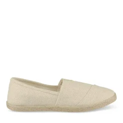 Espadrilles BEIGE Femme Motif Paillettes A Enfiler
