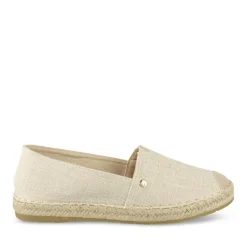 Espadrilles BEIGE Femme Motif Uni A Enfiler
