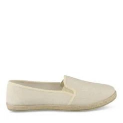 Espadrilles BEIGE Femme Motif Paillettes A Enfiler