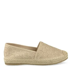 Espadrilles BEIGE Femme Motif Paillettes A Enfiler