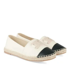Espadrilles BEIGE Femme Motif Uni A Enfiler