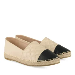 Espadrilles BEIGE Femme Motif Uni A Enfiler
