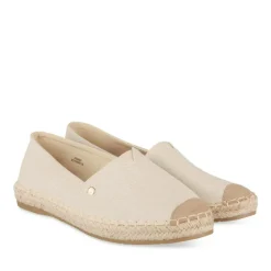 Espadrilles BEIGE Femme Motif Uni A Enfiler