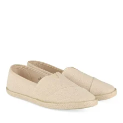 Espadrilles BEIGE Femme Motif Uni A Enfiler