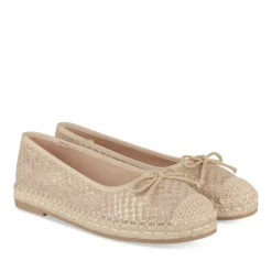 Espadrilles BEIGE Femme Motif Uni A Enfiler