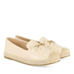 Espadrilles BEIGE Femme Motif Uni A Enfiler